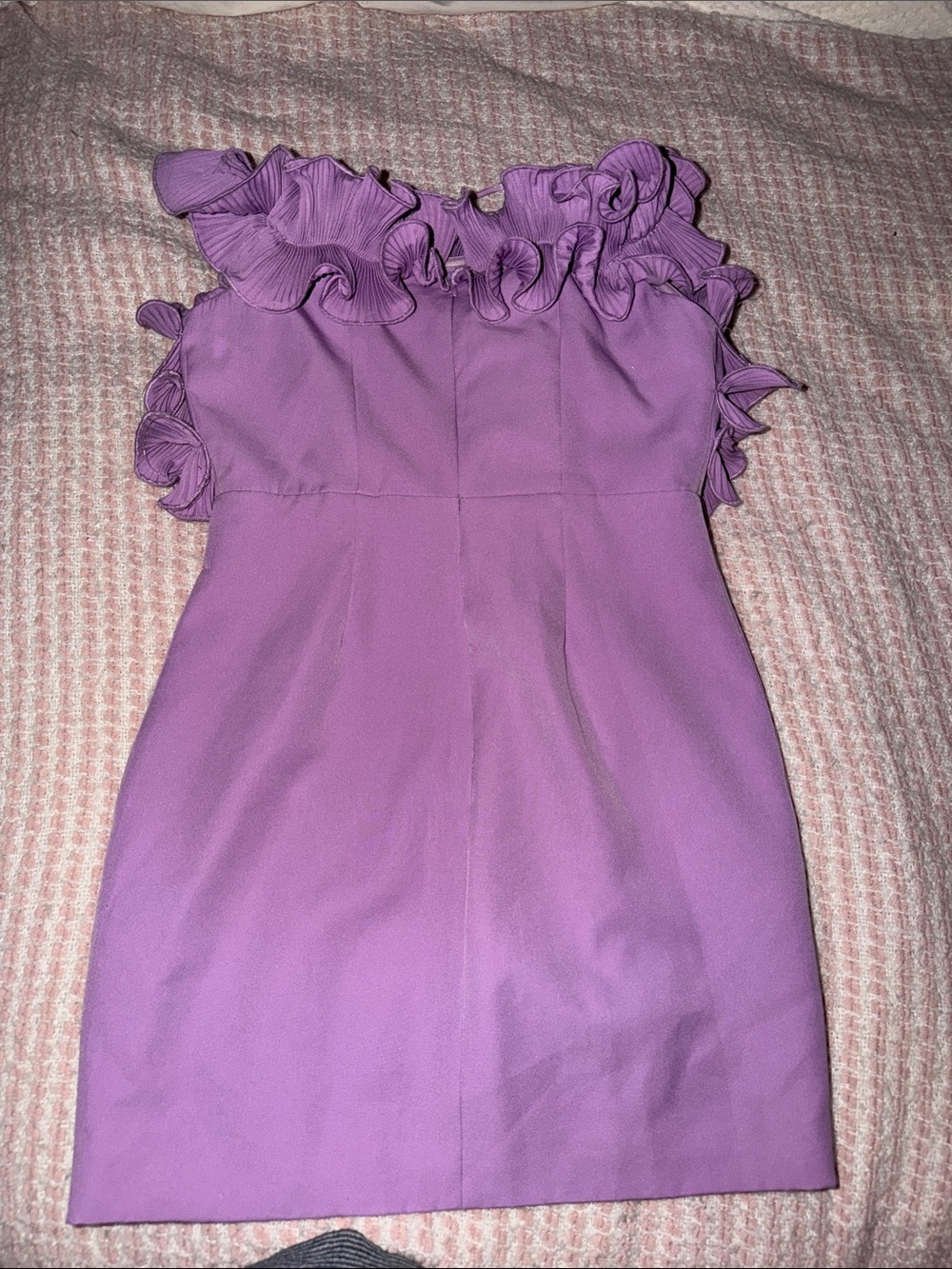 DO+BE Lavender Ruffle Mini Dress - Picture 3 of 6
